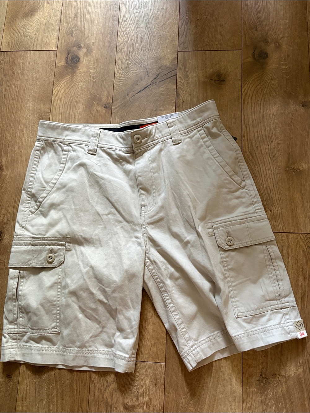 St. John's Bay Khaki Cargo Shorts - Light Tan